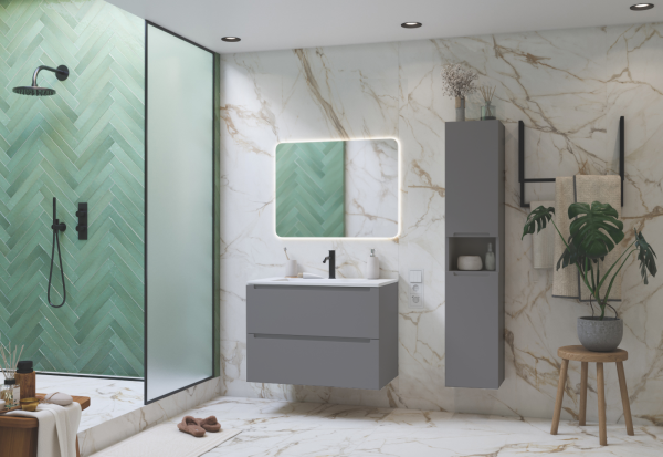 Тумба под раковину/столешницу Дион, Платиновый 100 