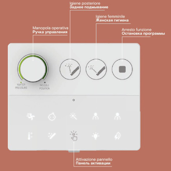 Catalano Cataclean Унитаз-биде подвесной 59x38 с крышкой, покрытие Cataglaze+, белый глянцевый (стар. артикул - 1VS59CCLC00) (состоит из 2-х коробок) 