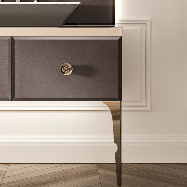 VITAGE milldue edition Раковина NIZZA68 накладная 68х48хh12см без перелива c 3отв. керамика, цвет: белый/платина 