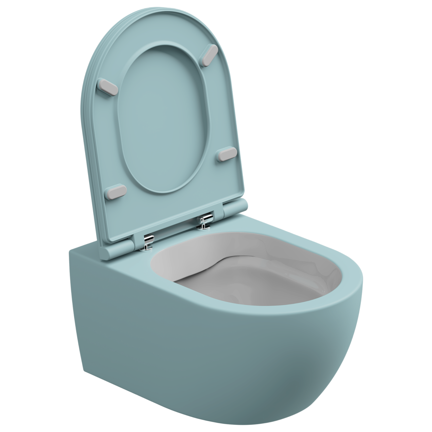 Чаша подвесного унитаза биколор GSG Ceramic Design Like LKWCSOBI000/037, White/Ice Matt