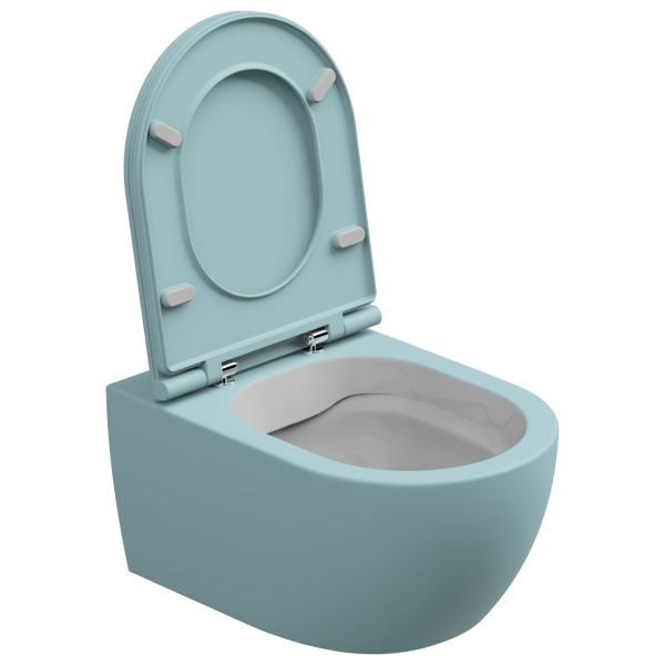 Чаша подвесного унитаза биколор GSG Ceramic Design Like LKWCSOBI000/037, White/Ice Matt 