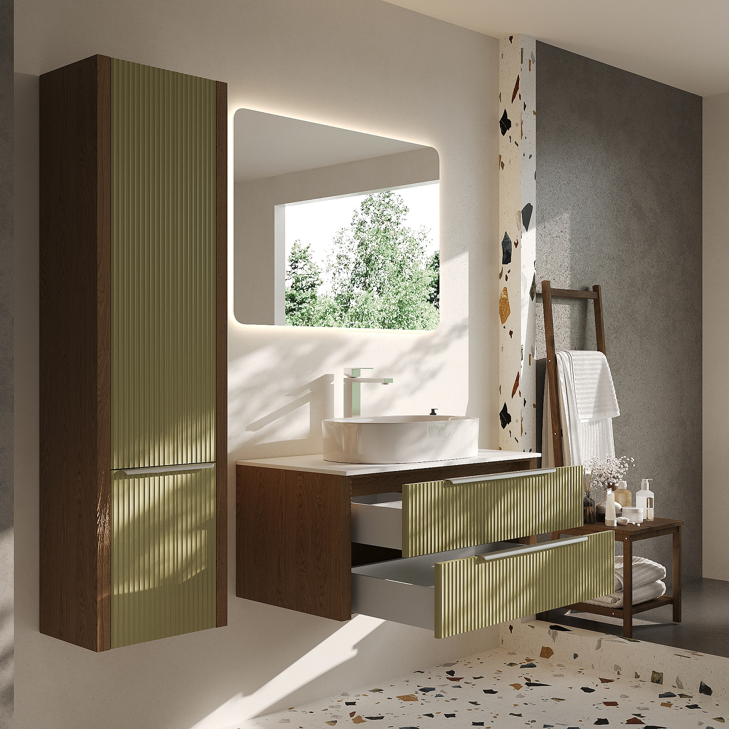 Пенал подвесной Валенсия, Зелёый тростник