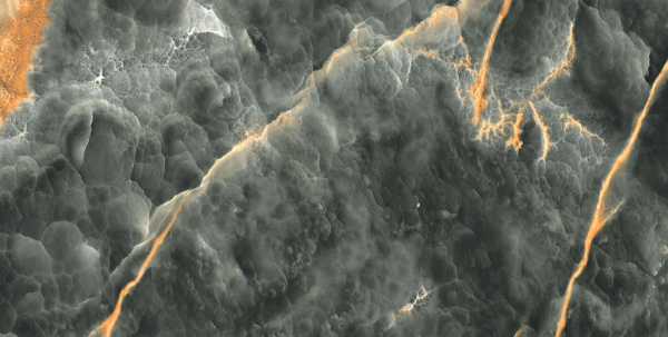 VOLCANIC NERO SHINY SUGAR 60x120x0,9 (1,44м/2шт) 