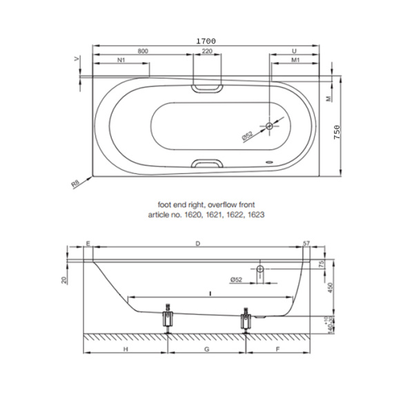 BETTE Ножки для ванны (комплект) (продаем только с ваннами!) 