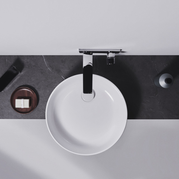 Ideal Standard Conca Раковина d450хh120 мм круглая, накладная, без перелива и отв. под смес., с крепежом, цвет: белый матовый 