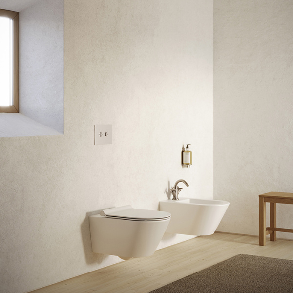 Catalano ZERO Биде подвесное 55x35, с 1 отв. под смеситель, покрытие Cataglaze+, без крепежа, цвет белый матовый 