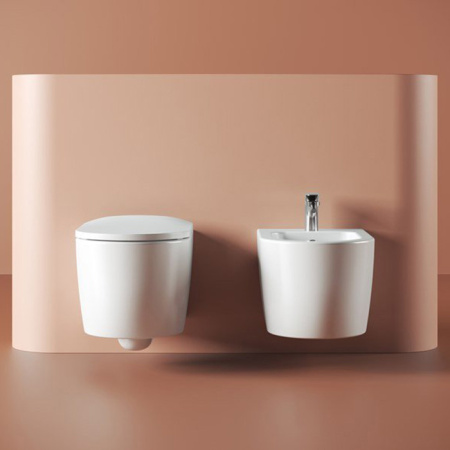 Artceram MONET Биде подвесное 36х52 см, 1 отверстие, цвет белый 