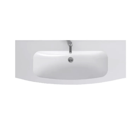 EB1886RU-DE1 Nona Nona стеклянная раковина, матовый белый, 120 см, 1 раковина 