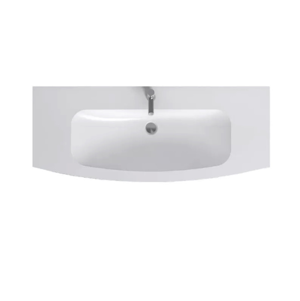 EB1886RU-DE1 Nona Nona стеклянная раковина, матовый белый, 120 см, 1 раковина 