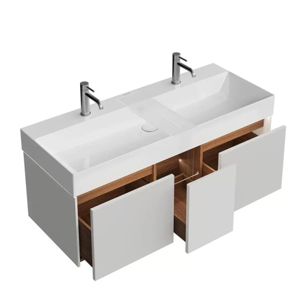 Kerama Marazzi Тумба GRANDE подвесная 120, 3 ящика, архитектурный серый 