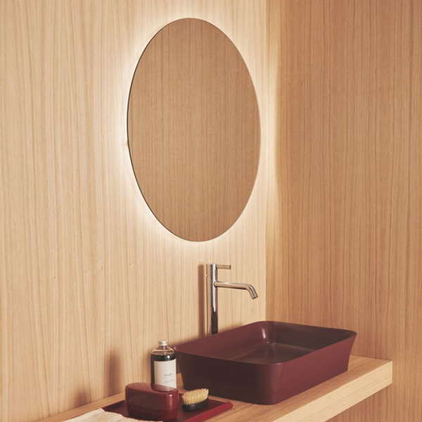 Ideal Standard Conca Круглое зеркало с диаметральной светодиодной подсветкой 600 x 26 x 600 мм, 4,8 кг neutral 