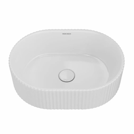 Kerama Marazzi Раковина ARTBASIN Vento накладная 50*36,6*18см, без отв. под смеситель, без перелива, белая глянцевая 