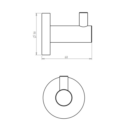 NEMO NM-C01012BN Крючок, BRUSH NICKEL 