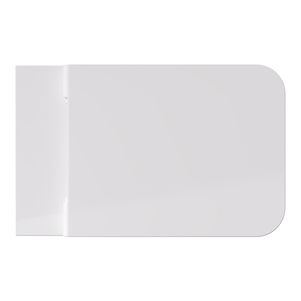 Alice Hide Унитаз Square 55х35, подвесной, безободковый, без сиденья и крышки, белый глянцевый 