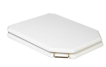 Крышка массив для подвесного унитаза Vogue микролифт GOLD_Комплект 