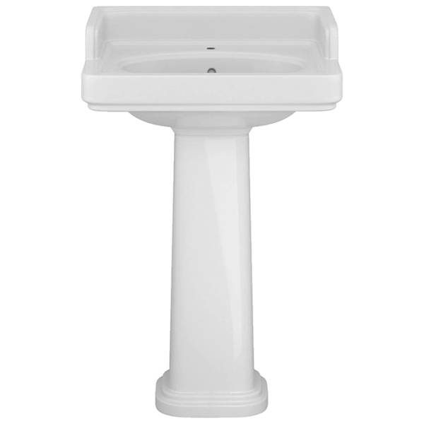 Kerama Marazzi Раковина POMPEI подвесная/мебельная 60*50*26,5см, с 1 отв. под смеситель, с переливом, цвет белый глянцевый 