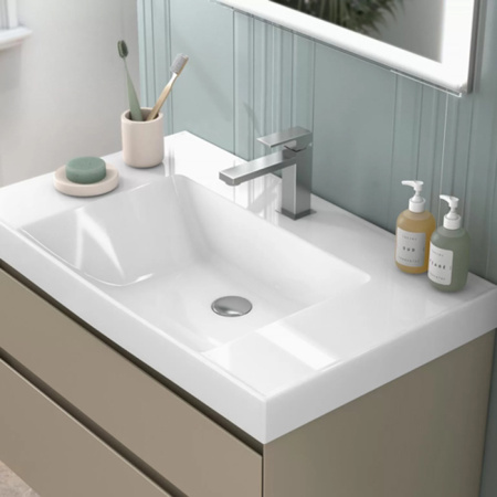 Kerama Marazzi Тумба CUBO подвесная с ящиками 80, лимо матовая 