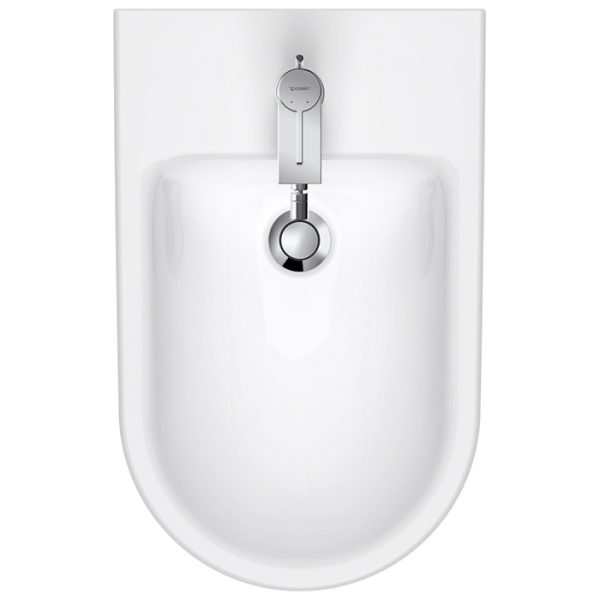 Duravit D-Neo Биде напольное 370x580х400 мм, с переливом, с 1 отв под смеситель, цвет: белый 