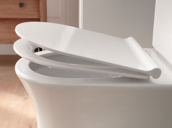 E33127-0 Aléo / Soprano тонкое сиденье из термодюропласта с микролифтом и металлическими креплениями, легкое снятие 