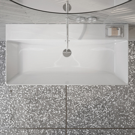 Catalano ZERO Раковина 100x50, без отв. под смеситель, покрытие Cataglaze+, цвет белый глянцевый 