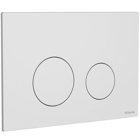 TECEspring Панель смыва плоская,из пластиковая,с круглыми кнопками, Белый матовый 