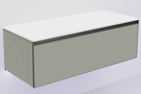 QUATRO 1 120CM  тумба LUNA профиль ANTHRACITE + внутр. подсв. 