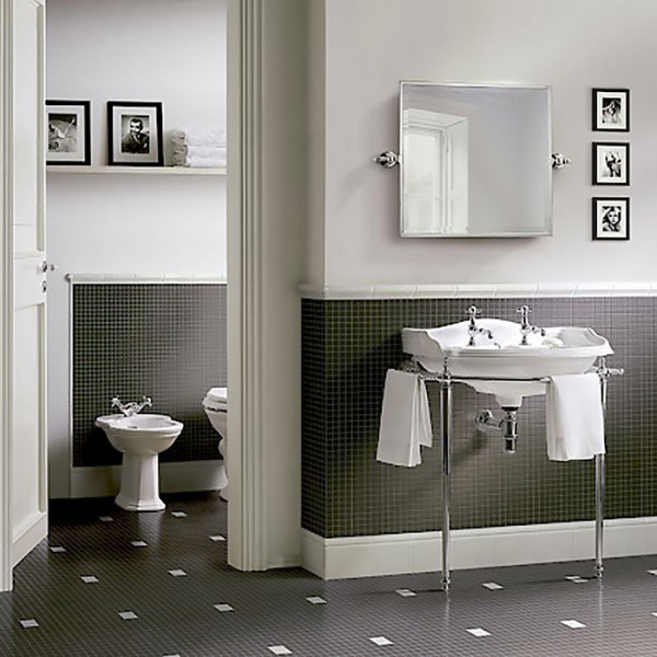 Devon Boston Консоль (81х88х50)с полотенцедержателями и стеклянной полочкой под раковину oxford, хром 