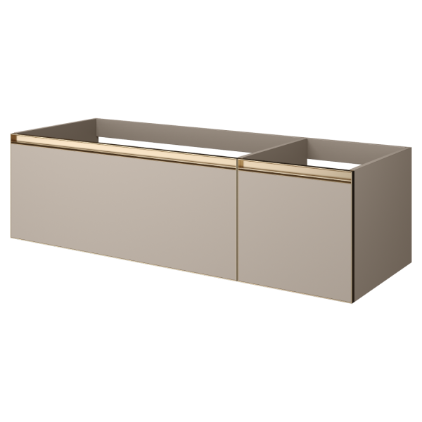 QUATRO 2 140см (100+40) тумба DAPHNE профиль MATT GOLD 