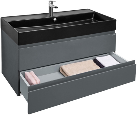 EB1318-J54 MADELEINE Тумба для раковины 100 см, цвет матовый серый 