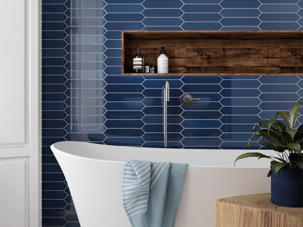  Arrow  Adriatic Blue 5x25 глазурованный глянцевый 