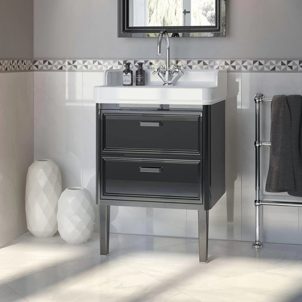 Kerama Marazzi Раковина POMPEI подвесная/мебельная 80*50*26,5см, с 1 отв. под смеситель, с переливом, цвет белый глянцевый 