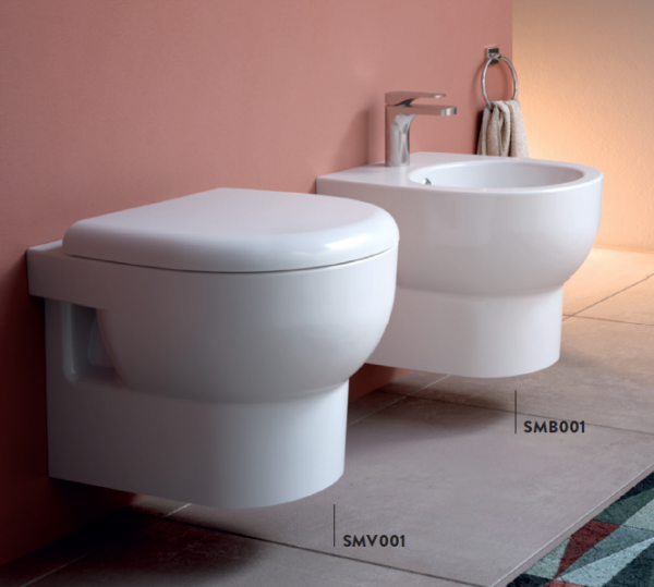 ARTCERAM SMARTY Биде подвесное  35х50 см, с 1 отв под смеситель, цвет белый 