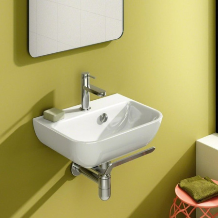 Catalano ITALY Раковина 45x34, с 1 отв. под смеситель, покрытие Cataglaze+ без подготовки для п/с , цвет белый глянцевый 