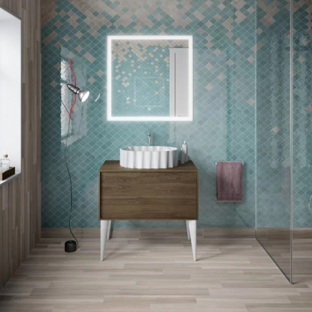 Kerama Marazzi Раковина ARTBASIN Conchiglia накладная 50*36,6*18см, без отв. под смеситель, без перелива, цвет белая глянцевая 