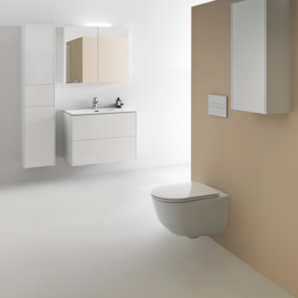 Laufen Pro S Комплект, раковина и база 800х500х610 мм, с 1 отв под смеситель,с 2 ящиками с мех. push-and-pull, белый глянцевый 