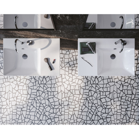 Catalano ZERO Раковина 75x50 чаша слева, с 1 отв. под смеситель, покрытие Cataglaze+, цвет белый глянцевый 