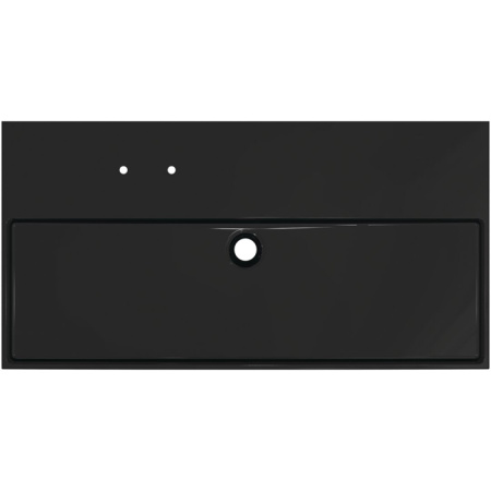 Ideal Standard Solos Раковина подвесная 100х50см, с 2 отв, без перелива, цвет: черный глянцевый 