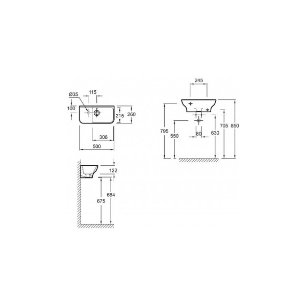 EGJ112-00 раковина STRUKTURA /50х26/(белый) 