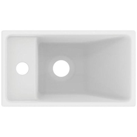 Ideal Standard i.life S Раковина 370х210xh120 мм, подвесная, с отв. под смес. слева, без перелива, без крепежа, цвет: белый матовый 