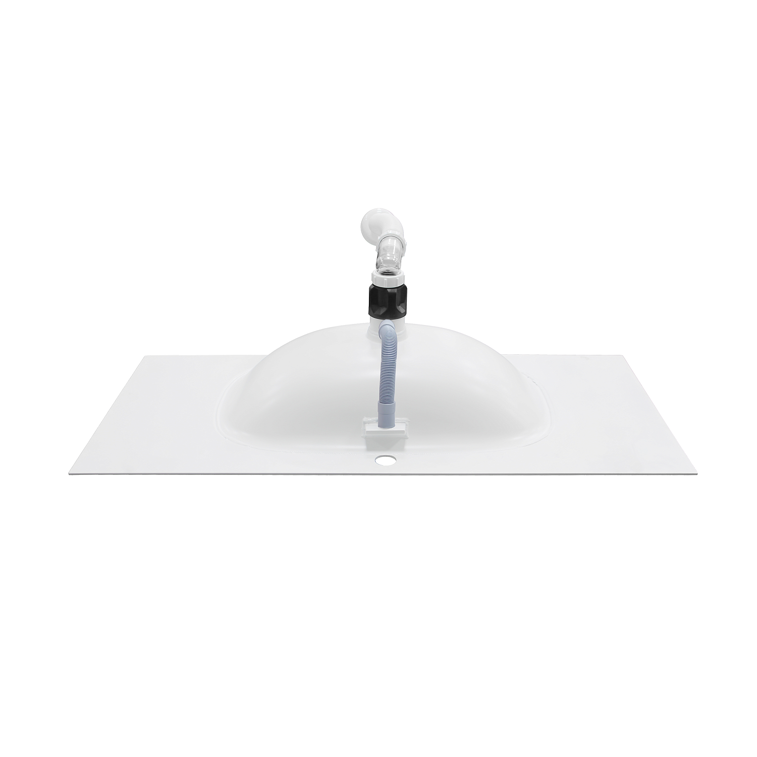 Раковина накладная алюминиевая M115W100 белый мат