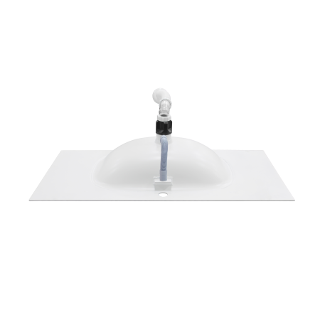 Раковина накладная алюминиевая M115W100 белый мат 