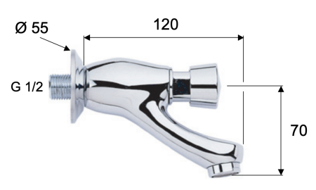 Кран порционный для раковины Remer Tempor TE225 