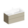 Kerama Marazzi Тумба CUBO подвесная с ящиками 100, лимо матовая 