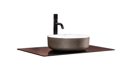 Столешница стекло 80см прямая BLACK 