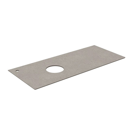 Kerama Marazzi MAGICA Столешница из керамогранита для накладных раковин Риккарди 120 см, серый матовый 