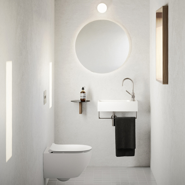 Catalano PREMIUM Раковина 50x25, с 1 отв. под смеситель, покрытие Cataglaze+, цвет белый глянцевый 