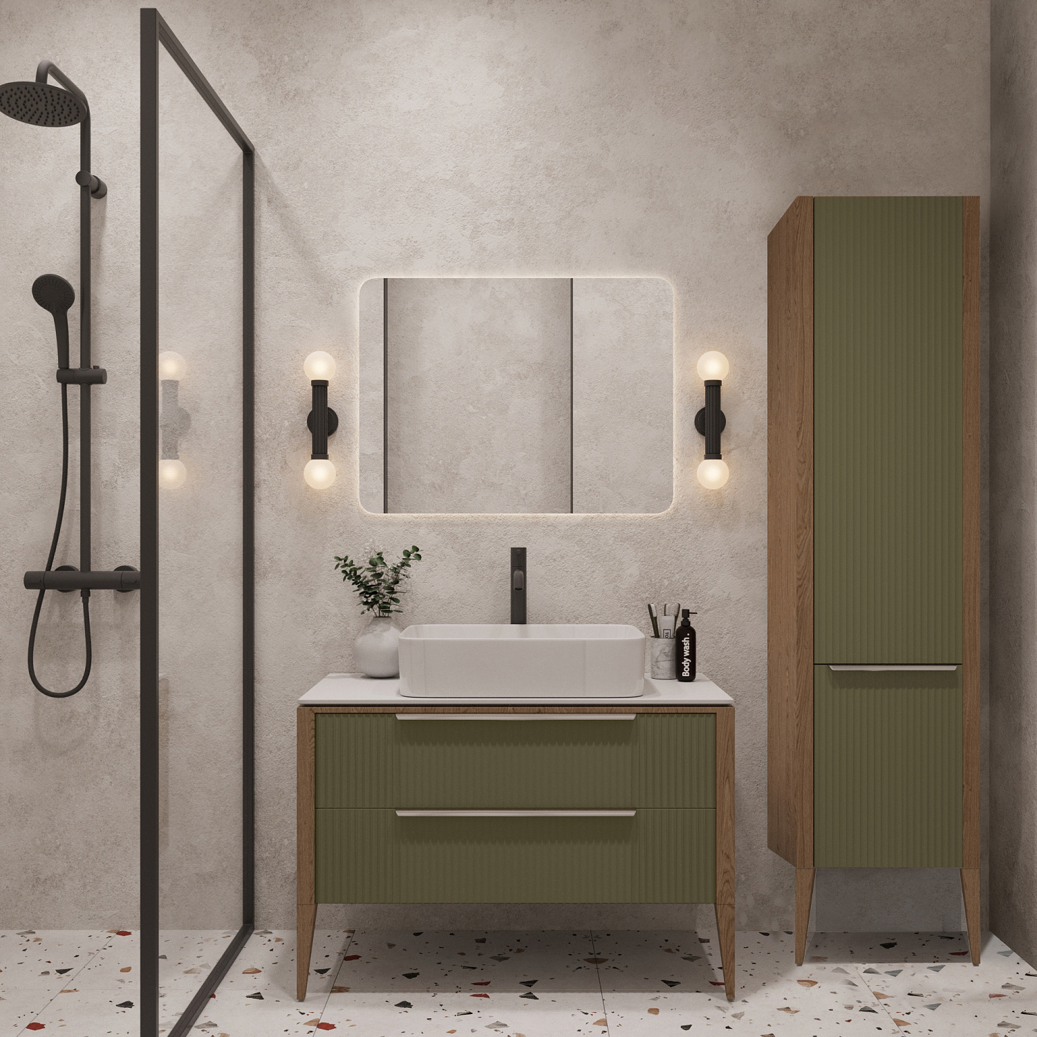 Пенал подвесной Валенсия, Зелёый тростник