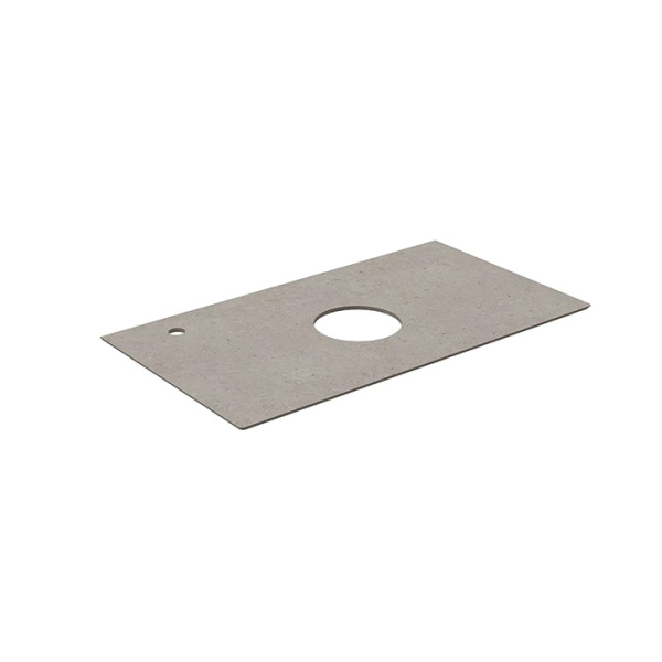 Kerama Marazzi MAGICA Столешница из керамогранита для накладных раковин Риккарди 90 см, серый матовый 