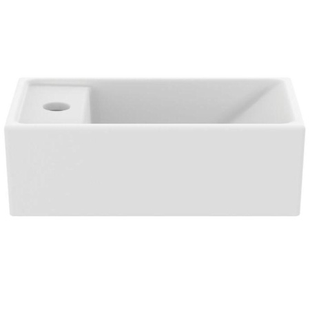 Ideal Standard i.life S Раковина 370х210xh120 мм, подвесная, с отв. под смес. слева, без перелива, без крепежа, цвет: белый матовый 