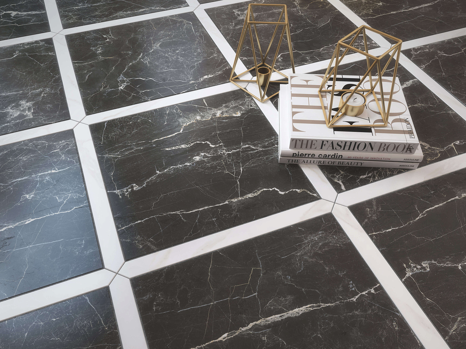  Marmori  Сан Лорен Черный 60x60 лаппатированный